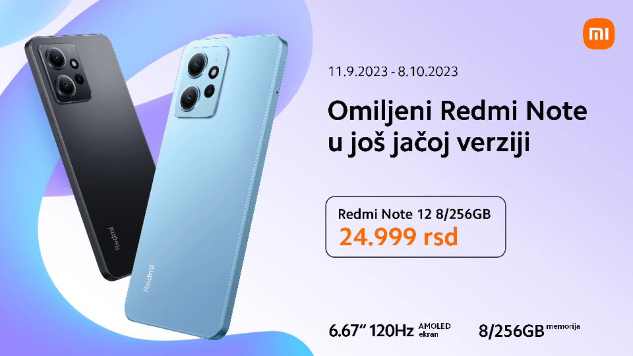 Redmi Note 12 sa još više memorije za nezaboravne trenutke