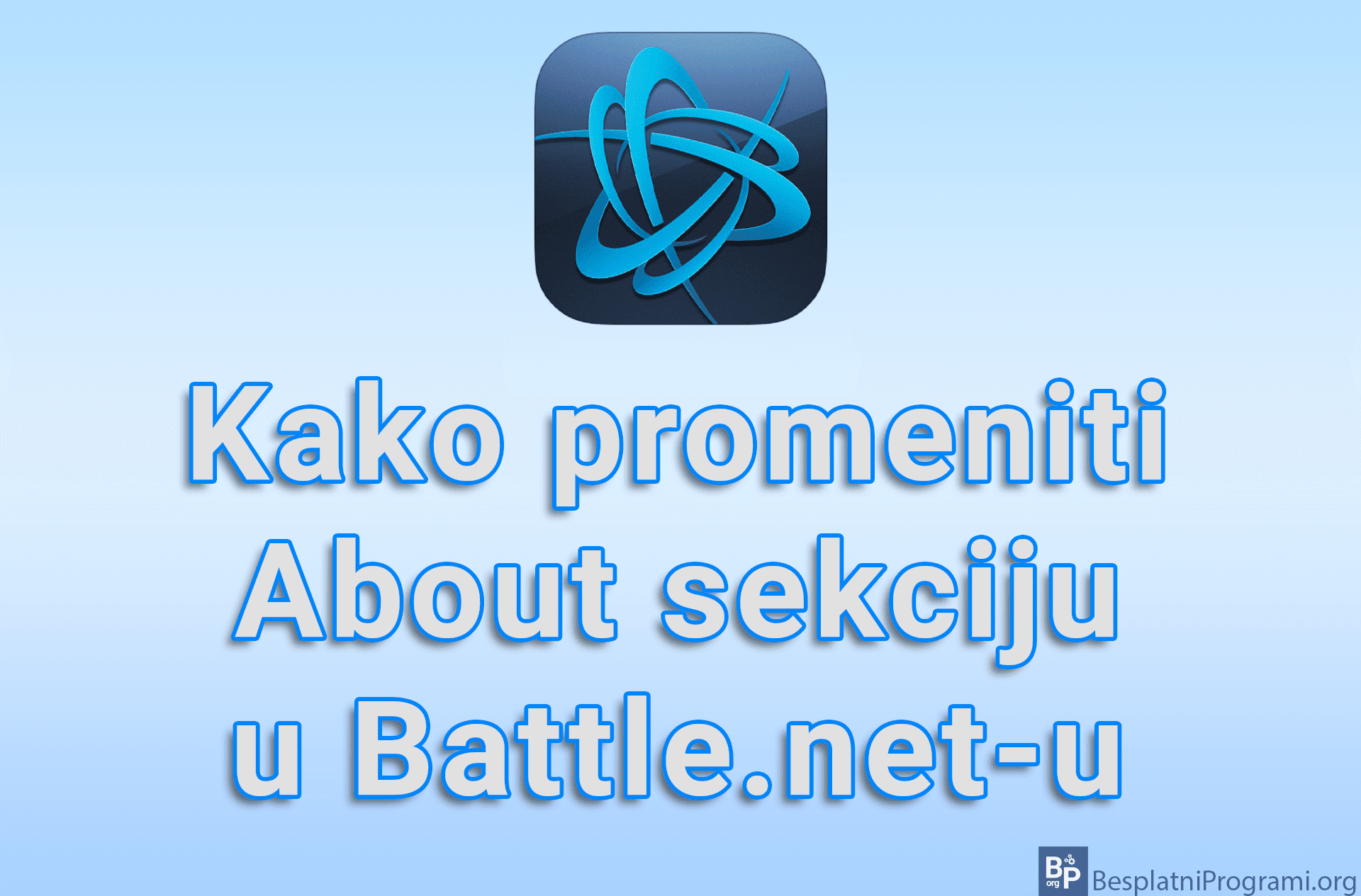 Kako promeniti About sekciju u Battle.net-u