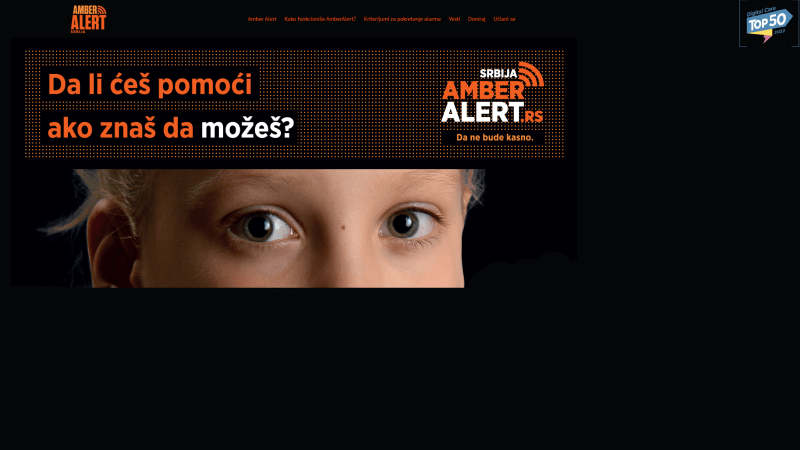 Pušten u rad sistem “Pronađi me”, srpski Amber Alert