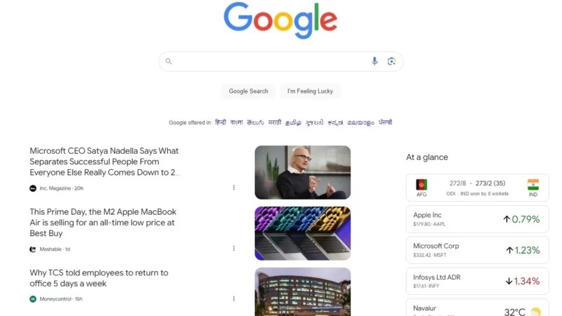 Google.com testira početnu stranicu sa vestima