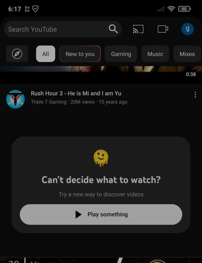 YouTube testira dugme Play Something za one dane kada ne znate šta da gledate