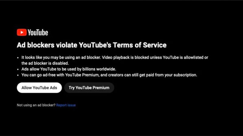 YouTube nastavlja borbu protiv ad-blokera na mobilnim telefonima