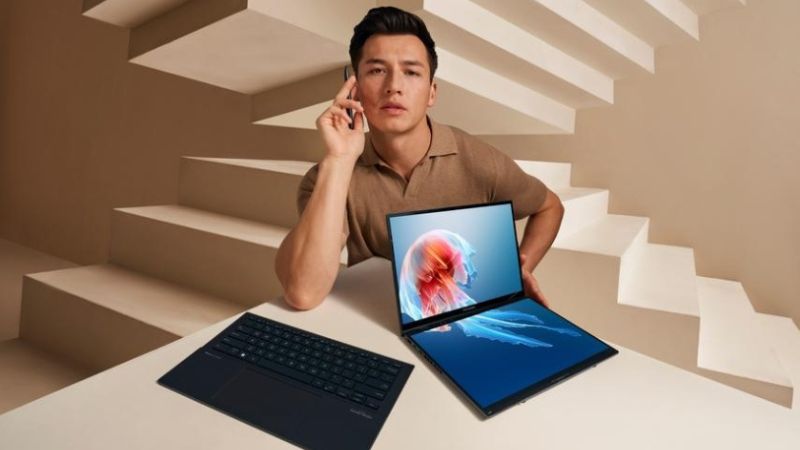 ASUS Zenbook DUO: Prvi 14-inčni dual-screen OLED laptop na svetu