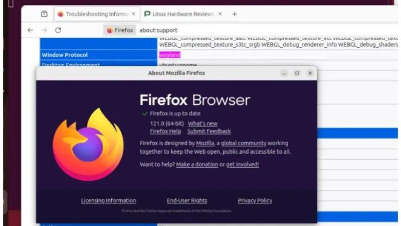 Firefox 121 sada dostupan sa podrazumevano omogućenim Wayland-om