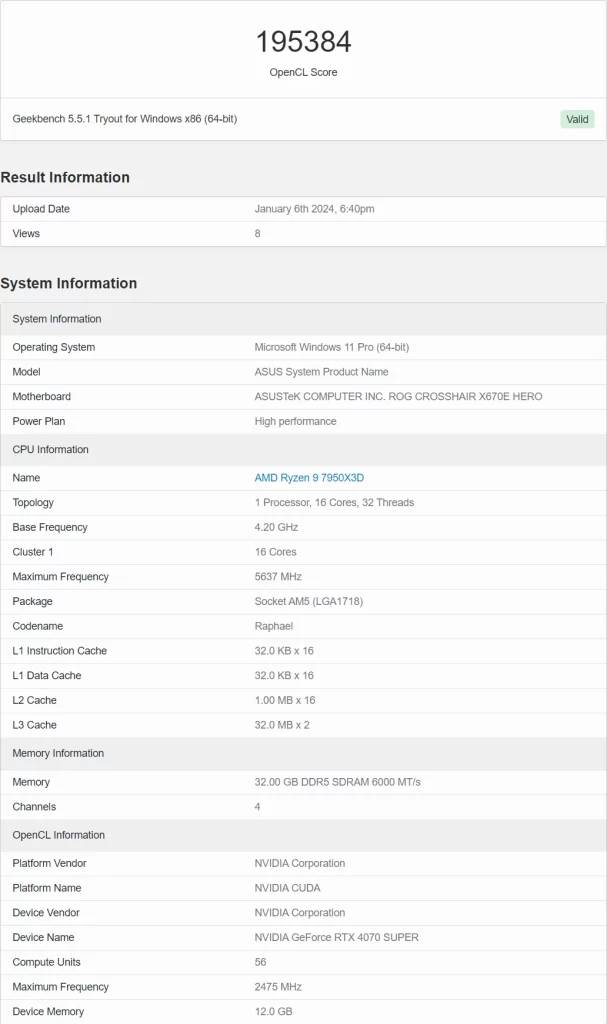 NVIDIA GeForce RTX 4070 SUPER GPU benchmarkovi procureli, brza gotovo jednako kao RTX 4070 Ti