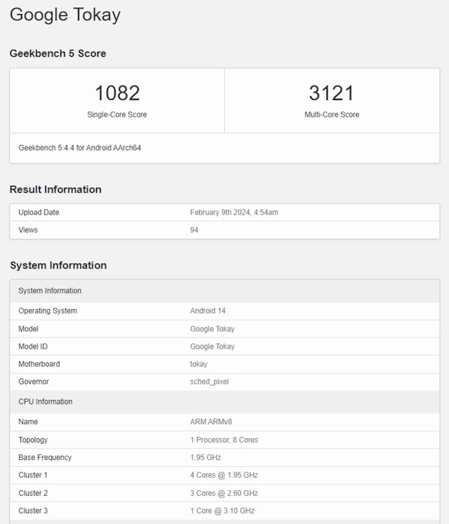 Google Tensor G4 se pojavio u Geekbench 5 bazi sa manje jezgara i sporijim performansama od G3 čipa