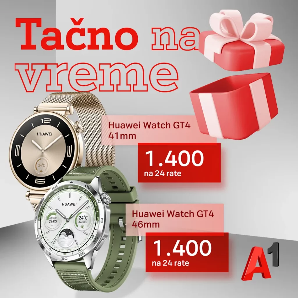 Ugrabite fantastičan popust na Huawei Watch GT 4 seriju satova i obradujte voljenu osobu