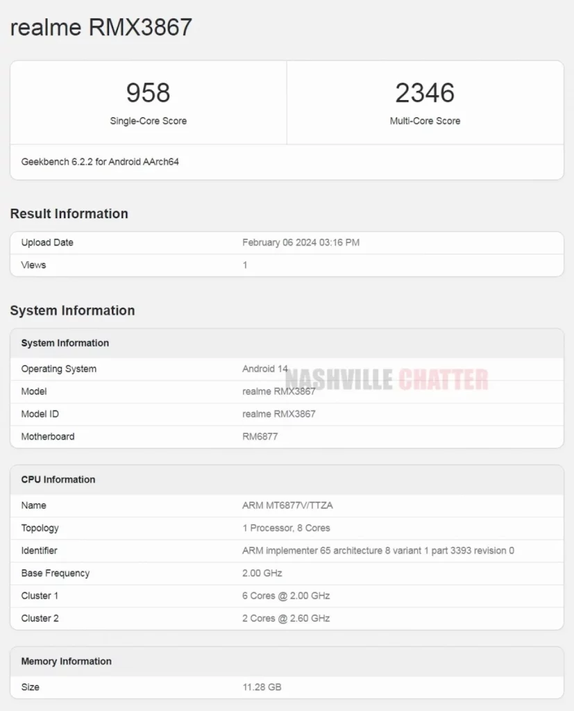 Realme 12+ 5G najverovatnije dobija Dimensity 7050 čipset