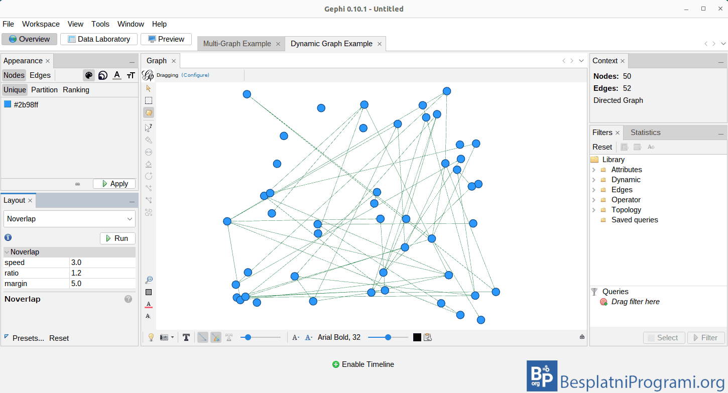 Gephi – program za vizualizaciju i analizu grafova