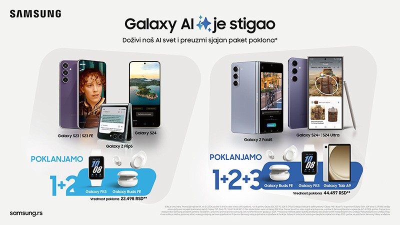 Galaxy AI je stigao — upoznajte Samsung svet uz fenomenalan poklon paket