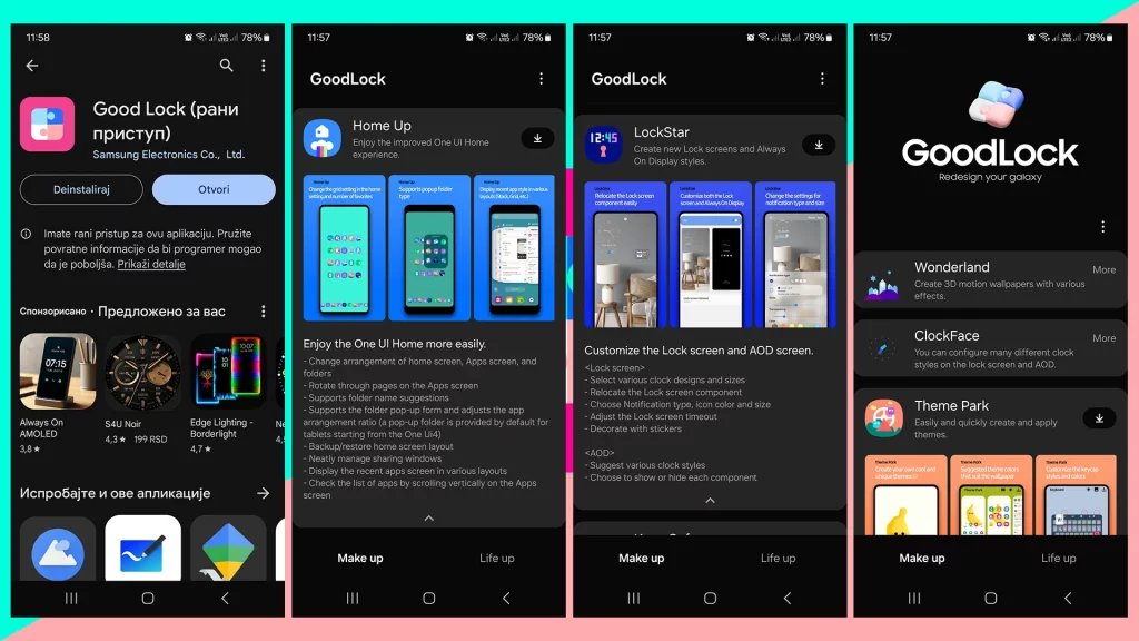 Good Lock, aplikacija za prilagođavanje Samsunga, konačno je i na Play Store