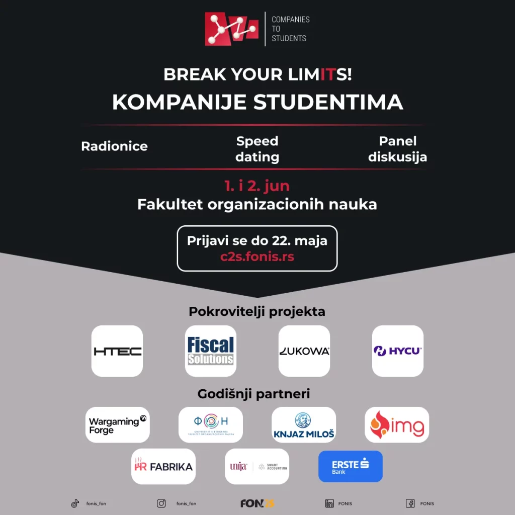 Projekat Kompanije studentima i ove godine na FON-u