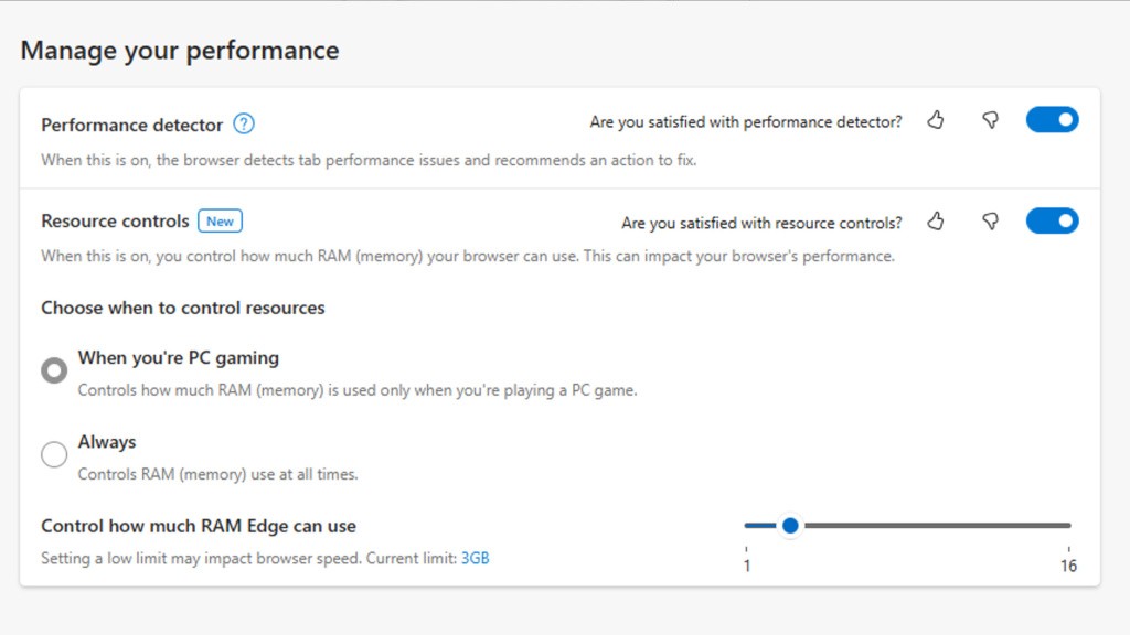 Microsoft RAM limitator za Edge ušao u završnu beta verziju