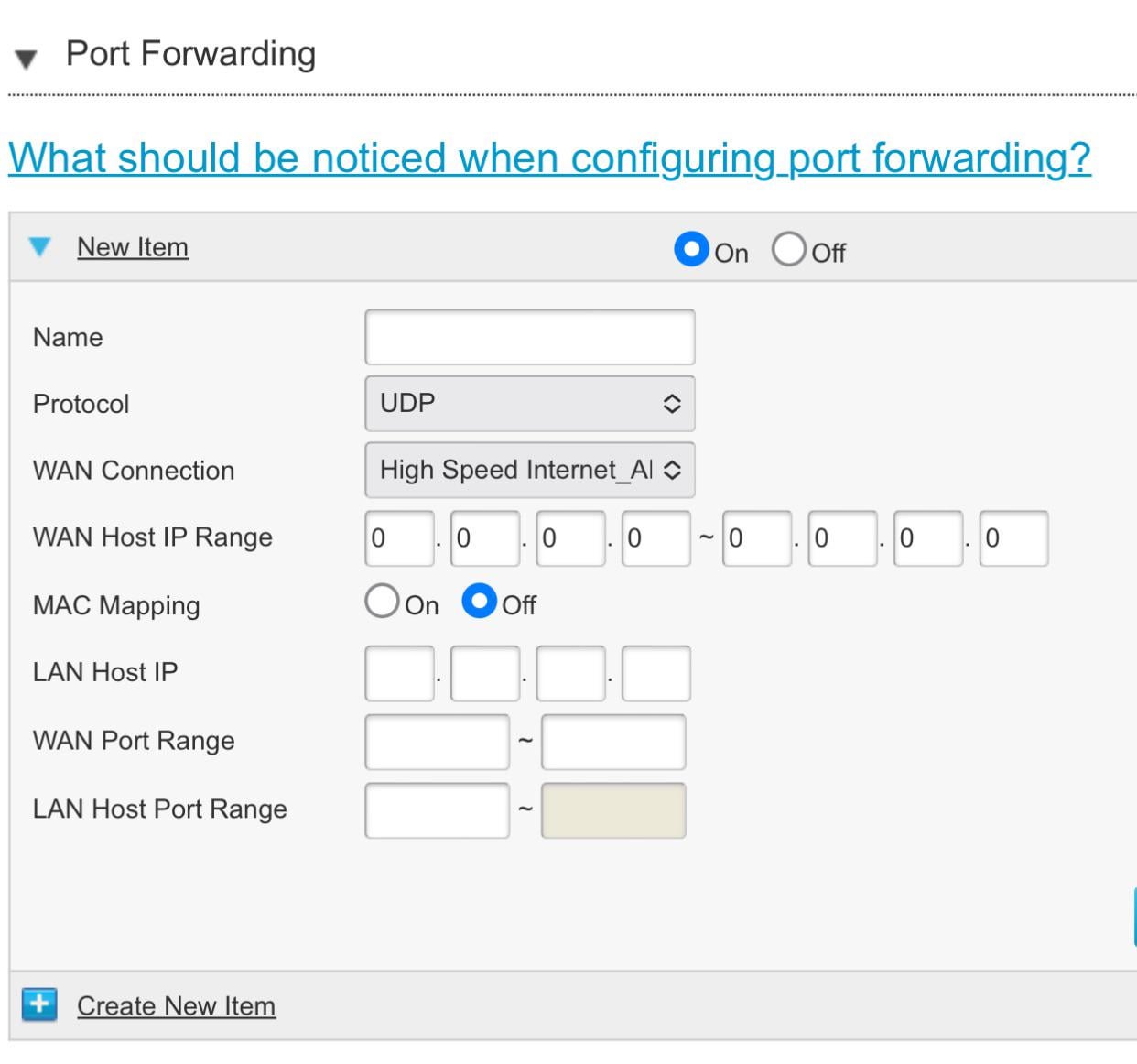 Port forwarding podešavanje na ZXHN H267N ruteru