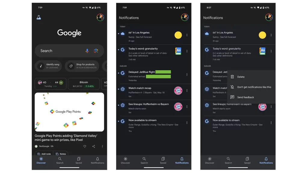 Google aplikacija konačno dobila Notification tab u Android verziji