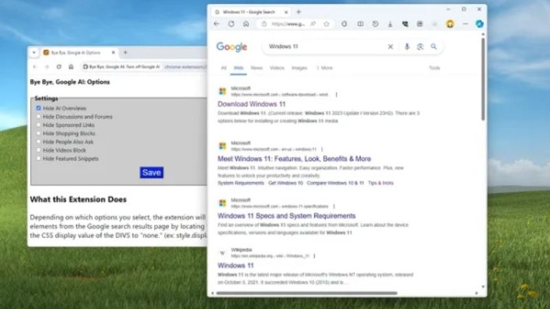 Kako sakriti AI rezultate u Google pretrazi pomoću dva metoda za Microsoft Edge i Google Chrome