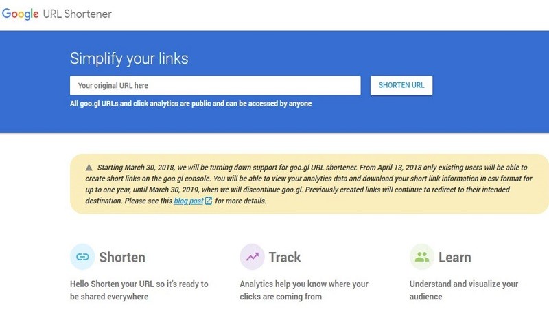 Google potpuno ukida goo.gl servise za skraćivanje linkova