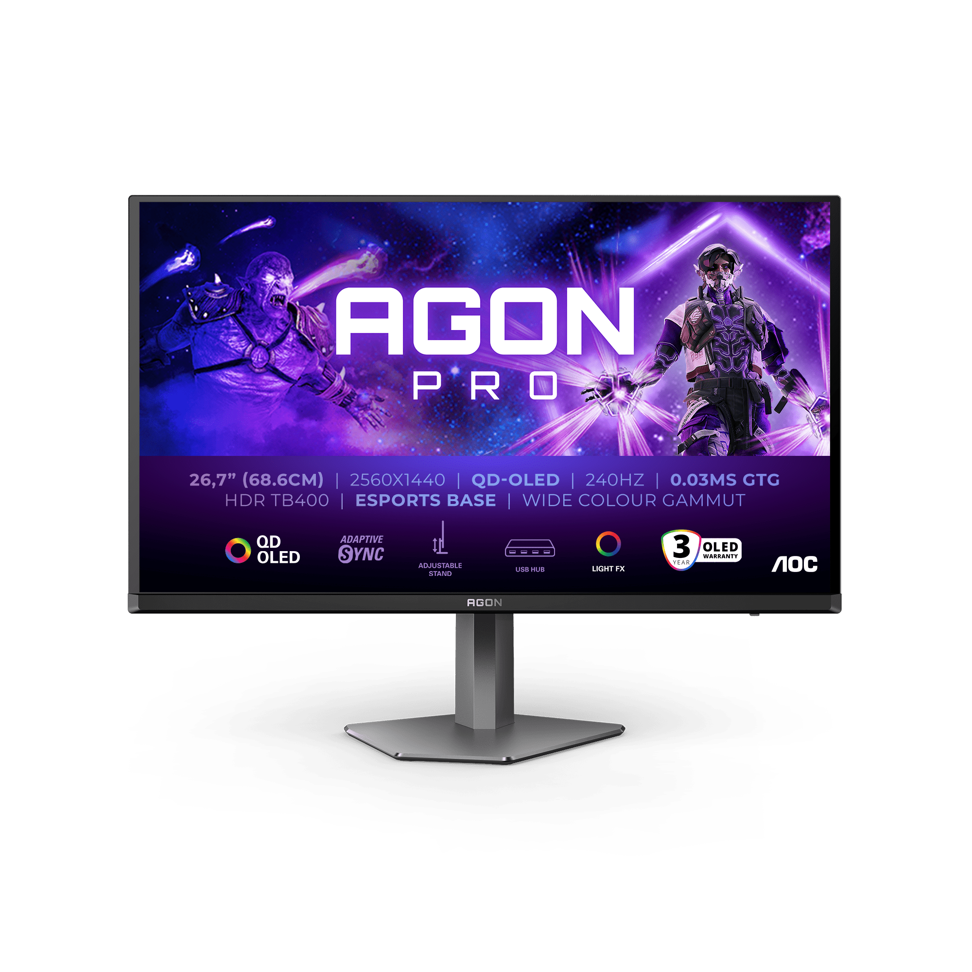 AOC predstavlja vrhunske QD-OLED gejming monitore: AGON PRO AG276QZD2 i AG326UD