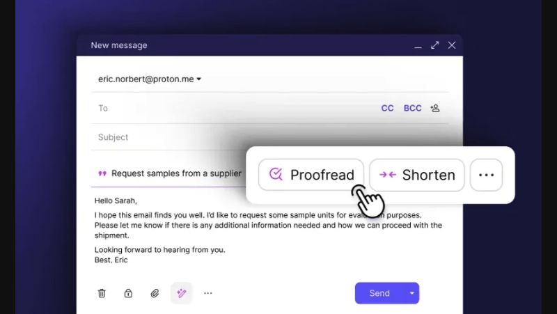 Proton Mail od sada ima svog AI asistenta za pisanje