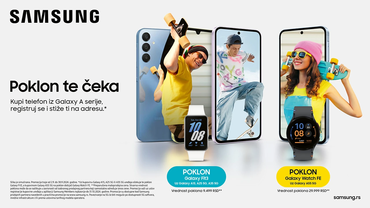 Poklon te čeka – nova školska godina uz Samsung Galaxy A seriju