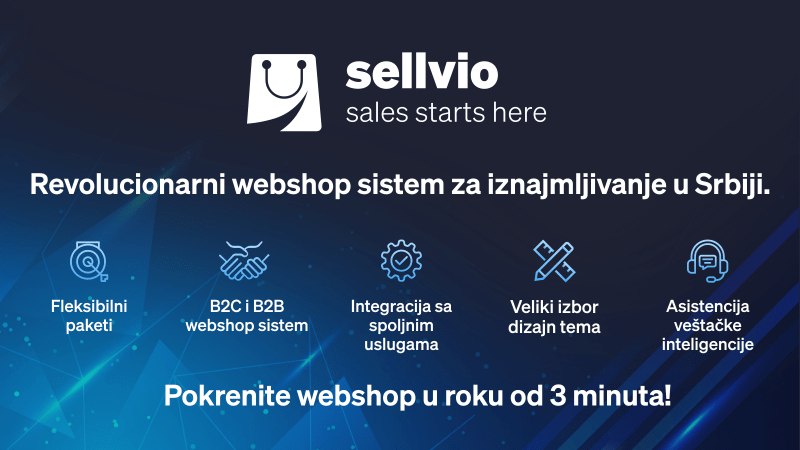 Sellvio – inovativno rešenje za vaš savršen webshop