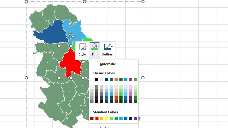 Vektorske mape u Excel izveštajima