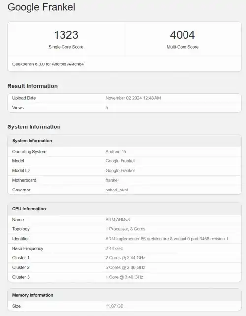 Misteriozni Google procesor se pojavio na GeekBench-u